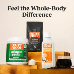 Ground Coffee, Brain Octane C8® MCT Oil and Collagen Peptides