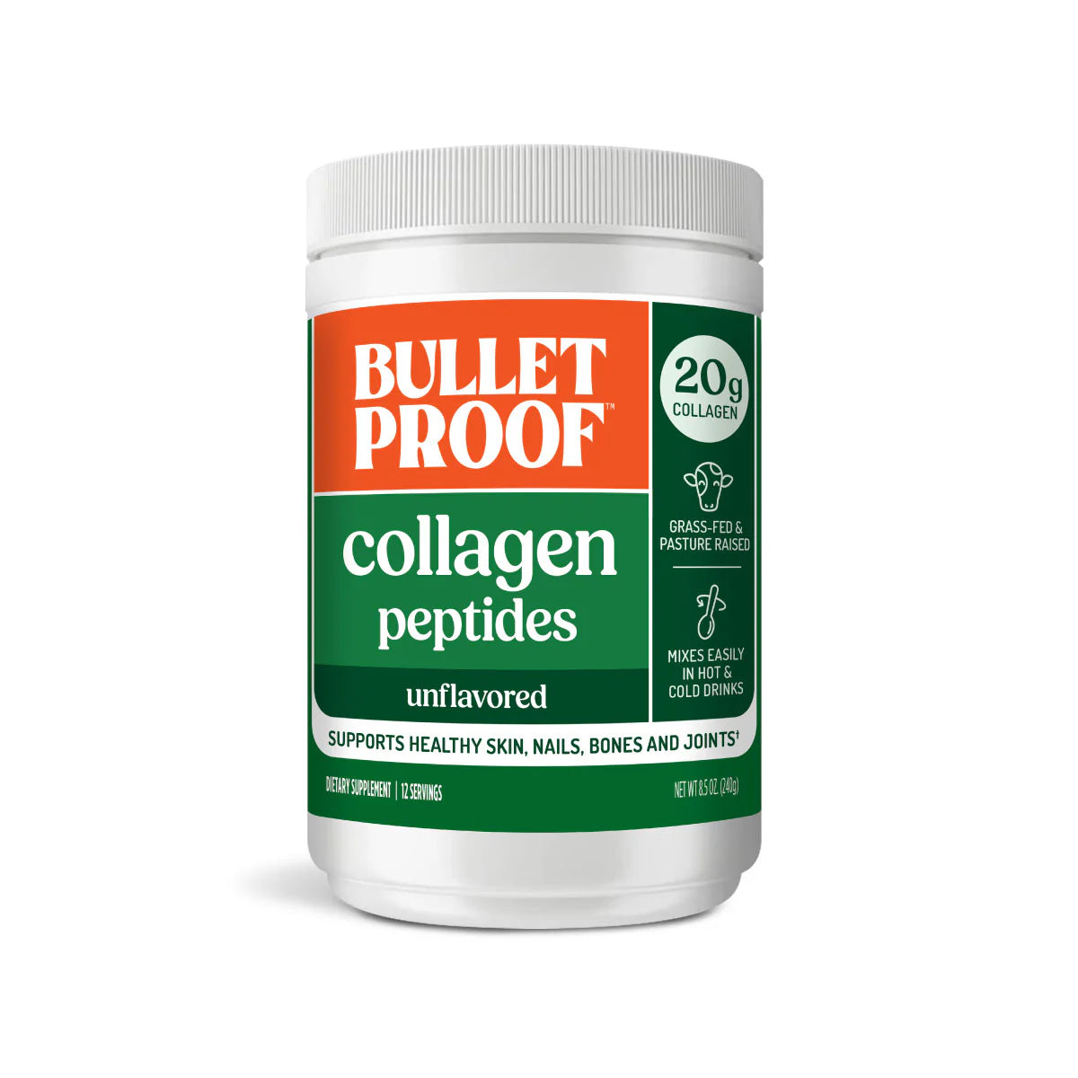 Unflavored Collagen Peptides, 8.5 oz.
