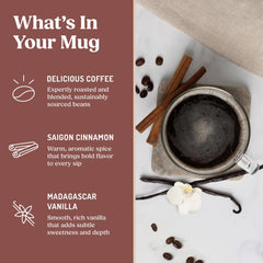 Cinnamon + Vanilla Ground Coffee