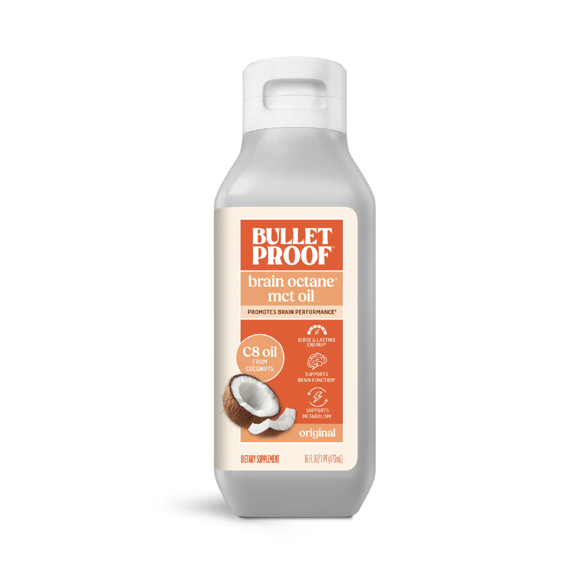 Brain Octane® C8 MCT Oil, 16 oz.